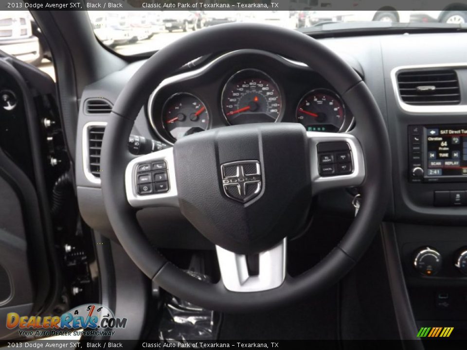2013 Dodge Avenger SXT Black / Black Photo #10