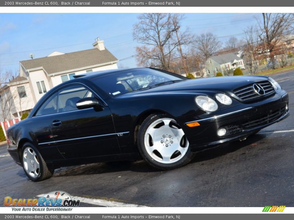 2003 Mercedes-Benz CL 600 Black / Charcoal Photo #2