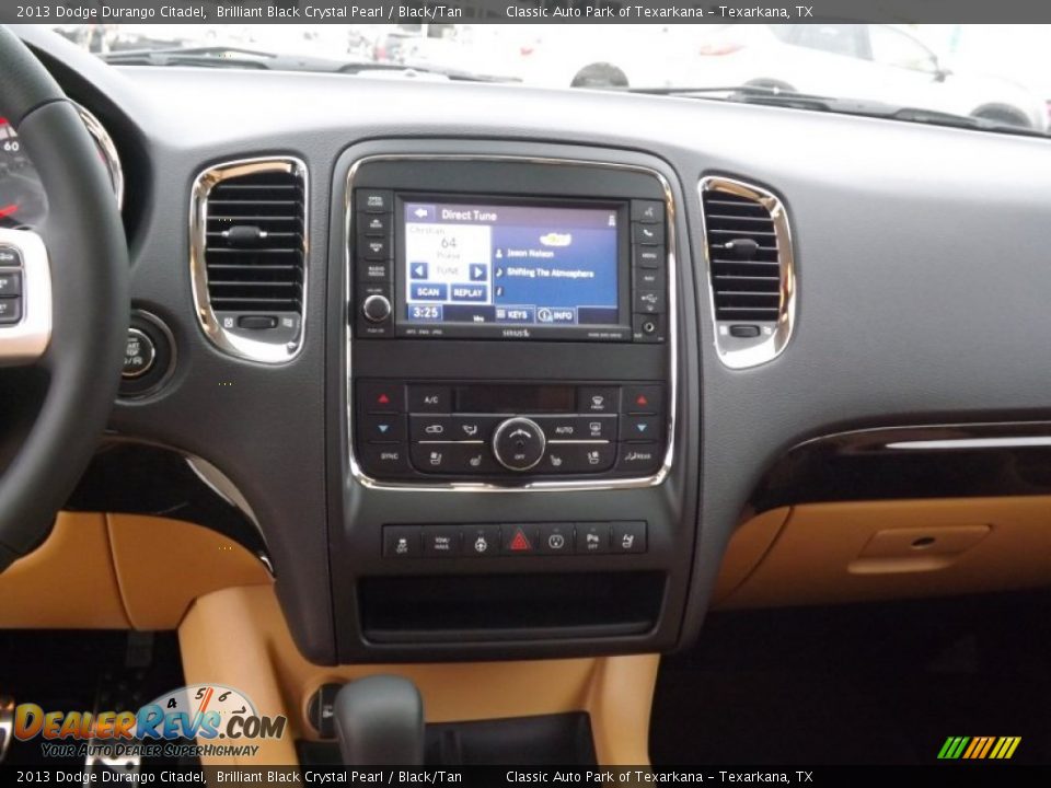 2013 Dodge Durango Citadel Brilliant Black Crystal Pearl / Black/Tan Photo #9