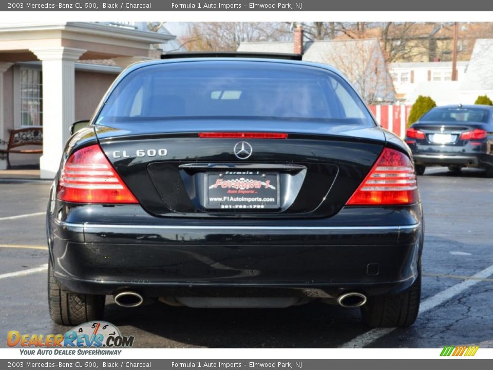 2003 Mercedes-Benz CL 600 Black / Charcoal Photo #6