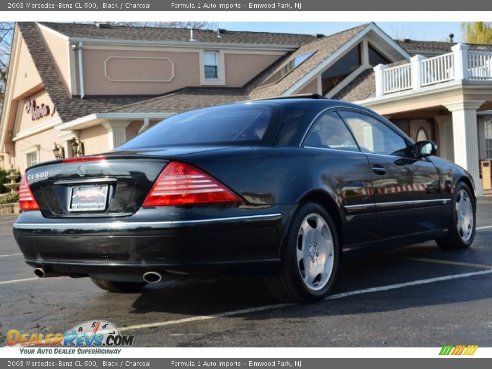 2003 Mercedes-Benz CL 600 Black / Charcoal Photo #7