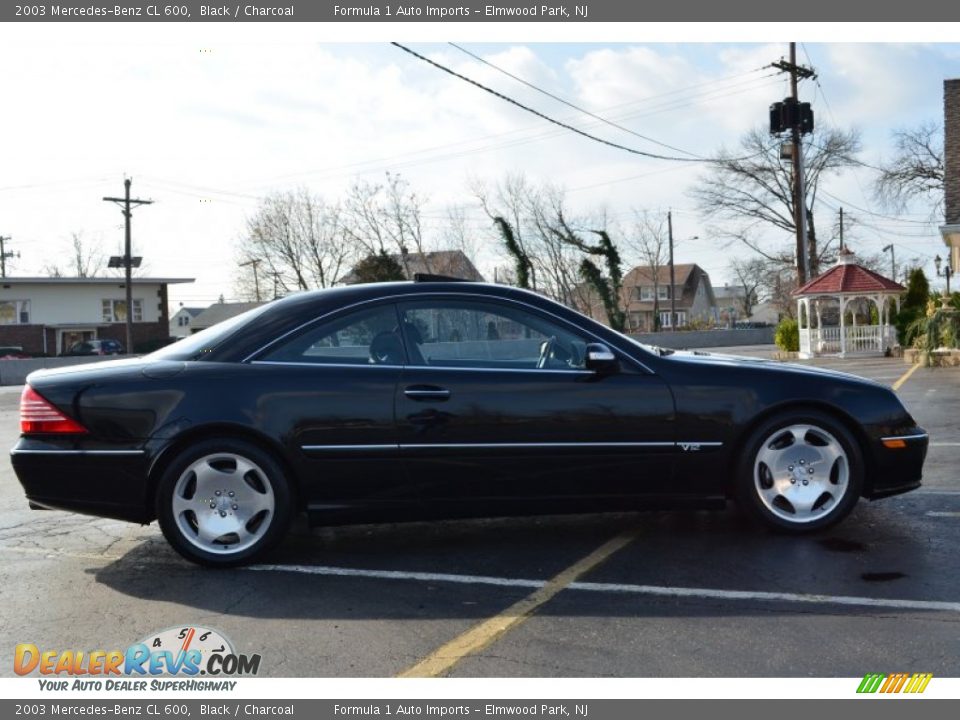 2003 Mercedes-Benz CL 600 Black / Charcoal Photo #8