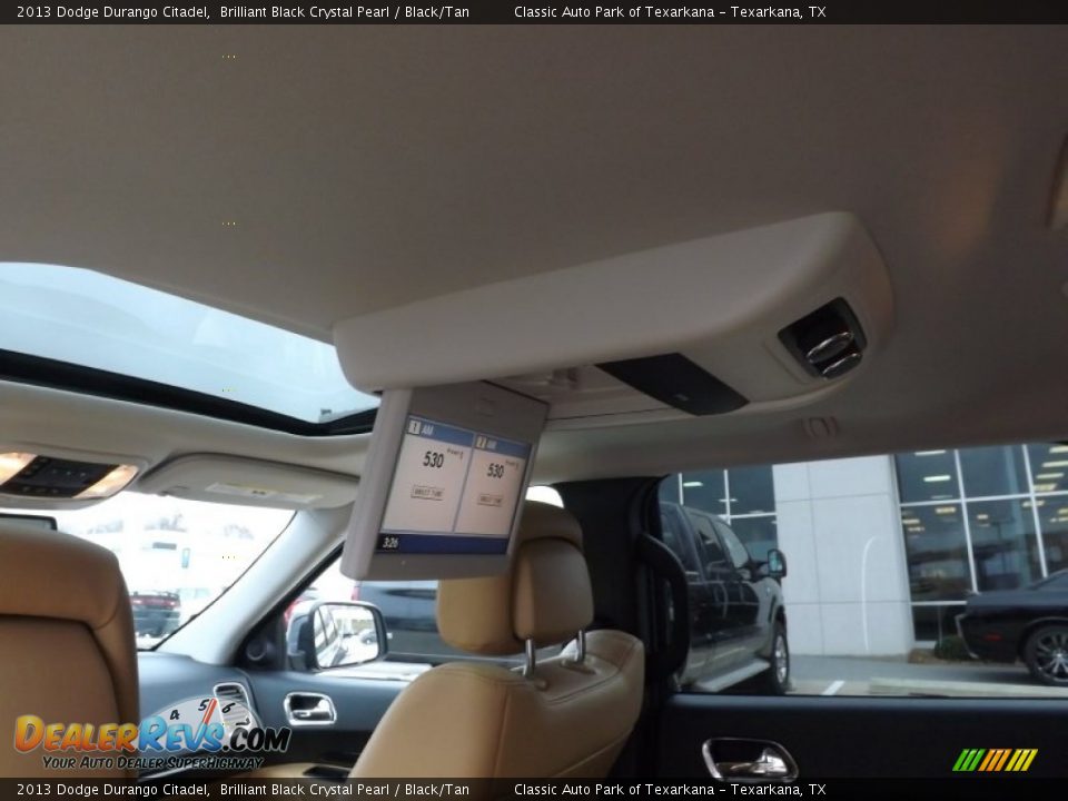 2013 Dodge Durango Citadel Brilliant Black Crystal Pearl / Black/Tan Photo #12
