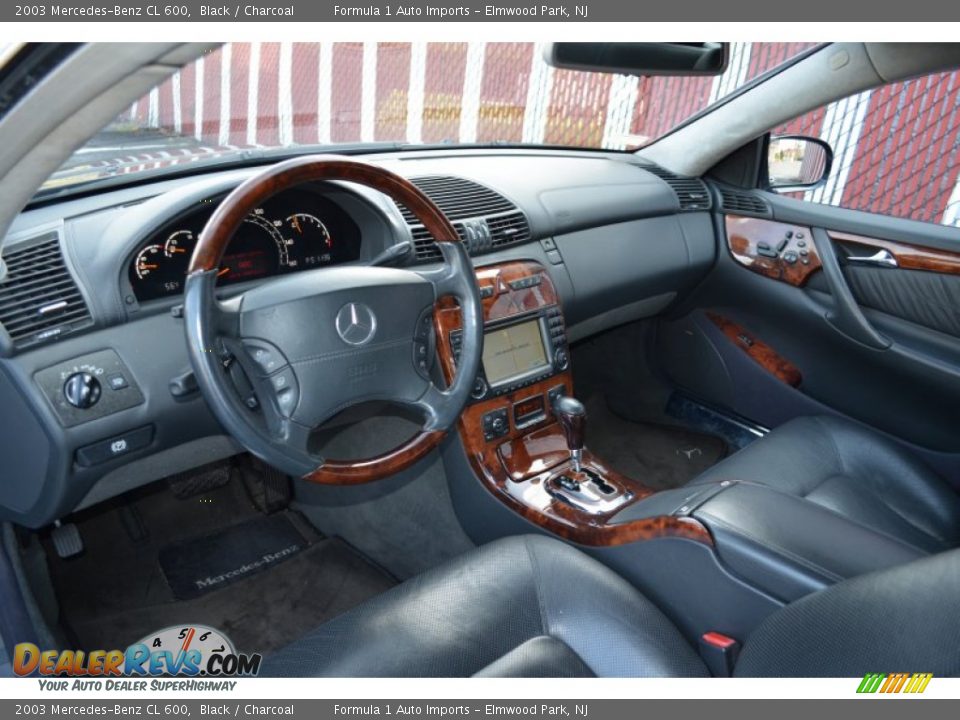 Charcoal Interior - 2003 Mercedes-Benz CL 600 Photo #9