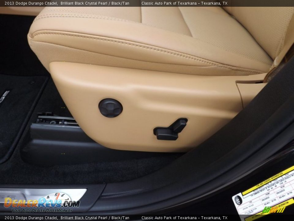 2013 Dodge Durango Citadel Brilliant Black Crystal Pearl / Black/Tan Photo #14