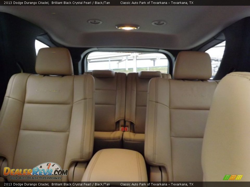 2013 Dodge Durango Citadel Brilliant Black Crystal Pearl / Black/Tan Photo #16