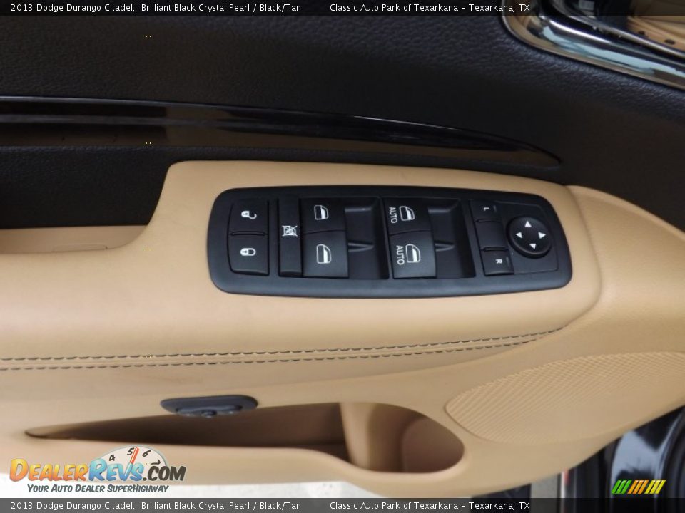 2013 Dodge Durango Citadel Brilliant Black Crystal Pearl / Black/Tan Photo #18