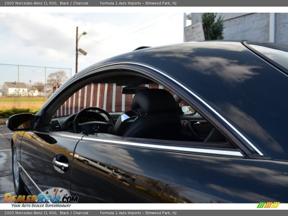 2003 Mercedes-Benz CL 600 Black / Charcoal Photo #16