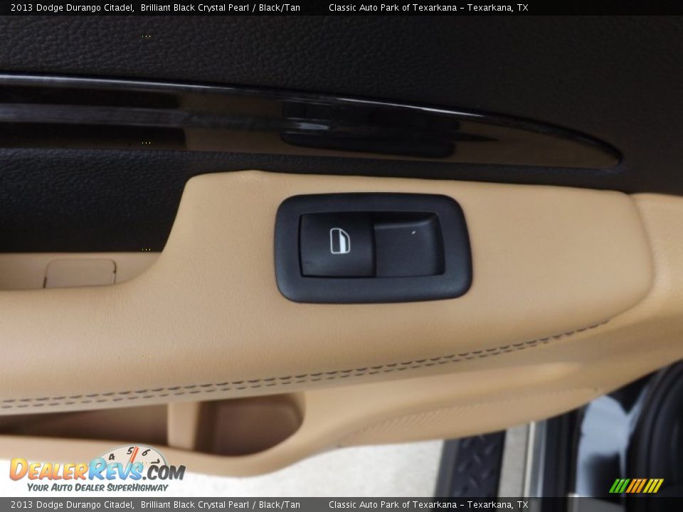 2013 Dodge Durango Citadel Brilliant Black Crystal Pearl / Black/Tan Photo #20