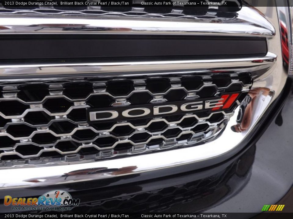 2013 Dodge Durango Citadel Brilliant Black Crystal Pearl / Black/Tan Photo #25