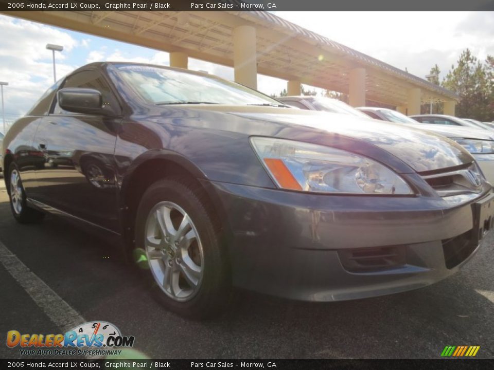 2006 Honda Accord LX Coupe Graphite Pearl / Black Photo #4