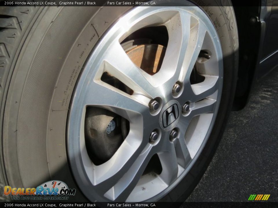 2006 Honda Accord LX Coupe Graphite Pearl / Black Photo #5