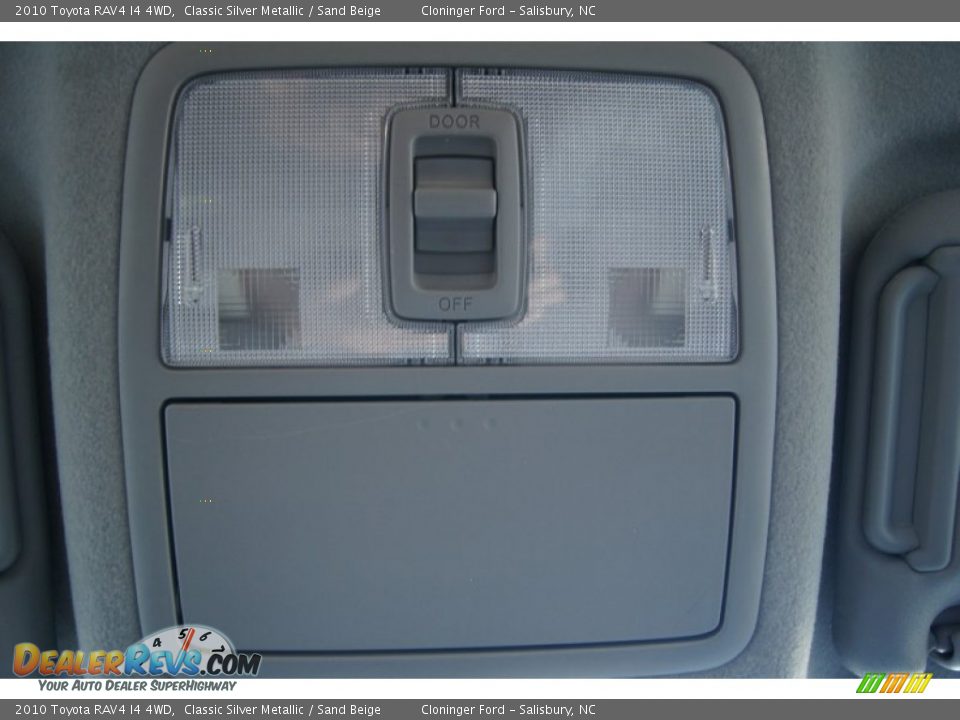 2010 Toyota RAV4 I4 4WD Classic Silver Metallic / Sand Beige Photo #33