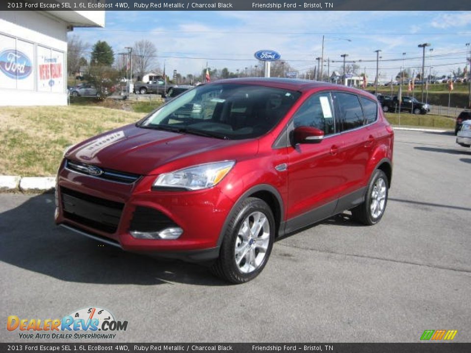 2013 Ford Escape SEL 1.6L EcoBoost 4WD Ruby Red Metallic / Charcoal Black Photo #3