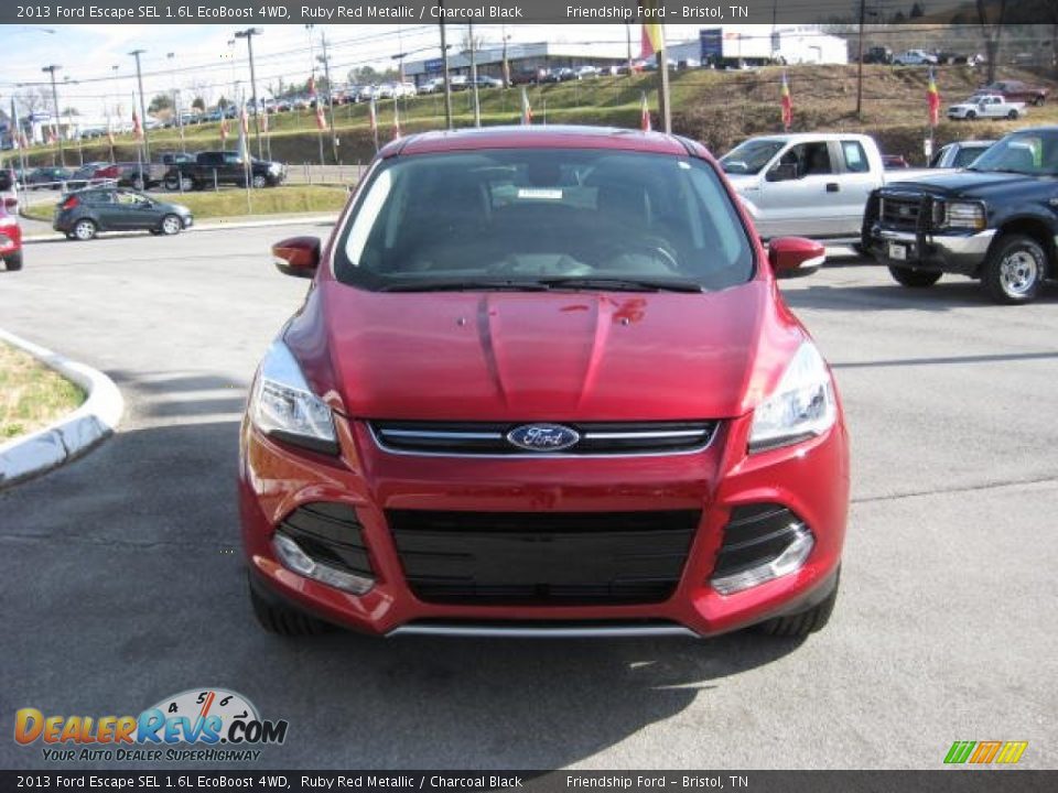 2013 Ford Escape SEL 1.6L EcoBoost 4WD Ruby Red Metallic / Charcoal Black Photo #4