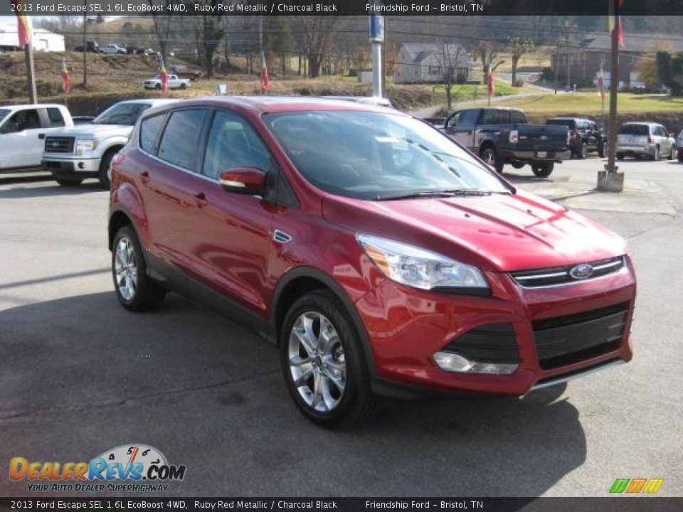 2013 Ford Escape SEL 1.6L EcoBoost 4WD Ruby Red Metallic / Charcoal Black Photo #5