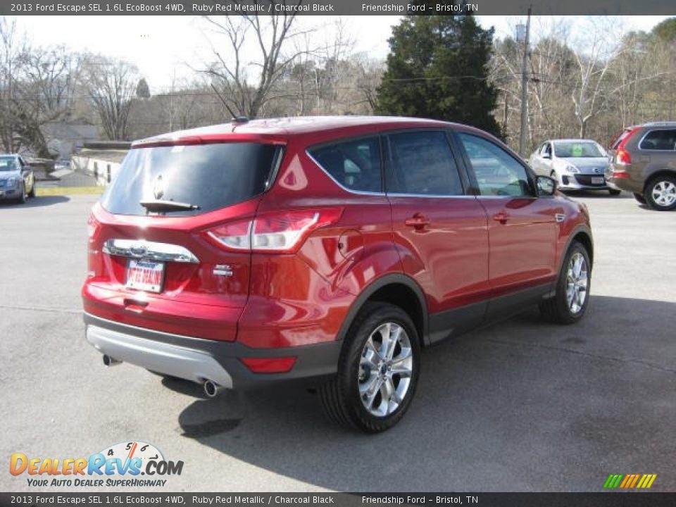 2013 Ford Escape SEL 1.6L EcoBoost 4WD Ruby Red Metallic / Charcoal Black Photo #7