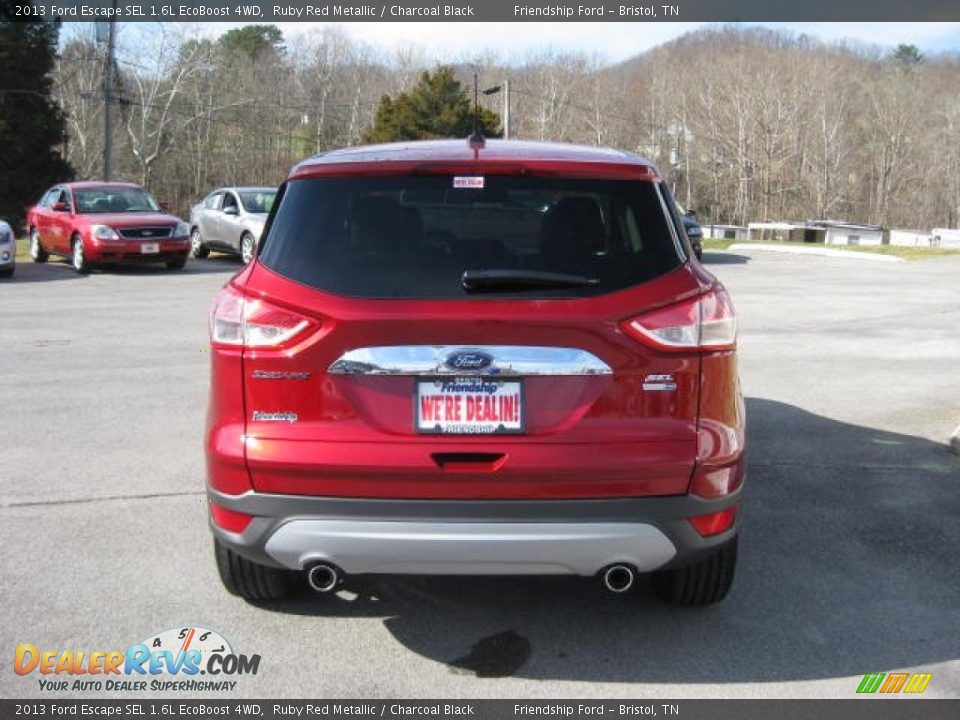 2013 Ford Escape SEL 1.6L EcoBoost 4WD Ruby Red Metallic / Charcoal Black Photo #8