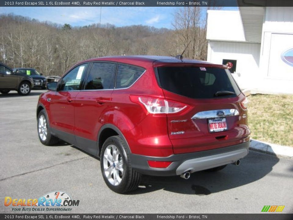 2013 Ford Escape SEL 1.6L EcoBoost 4WD Ruby Red Metallic / Charcoal Black Photo #9