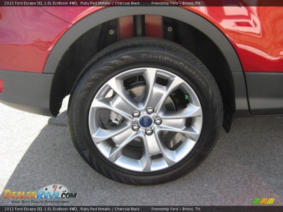 2013 Ford Escape SEL 1.6L EcoBoost 4WD Ruby Red Metallic / Charcoal Black Photo #10