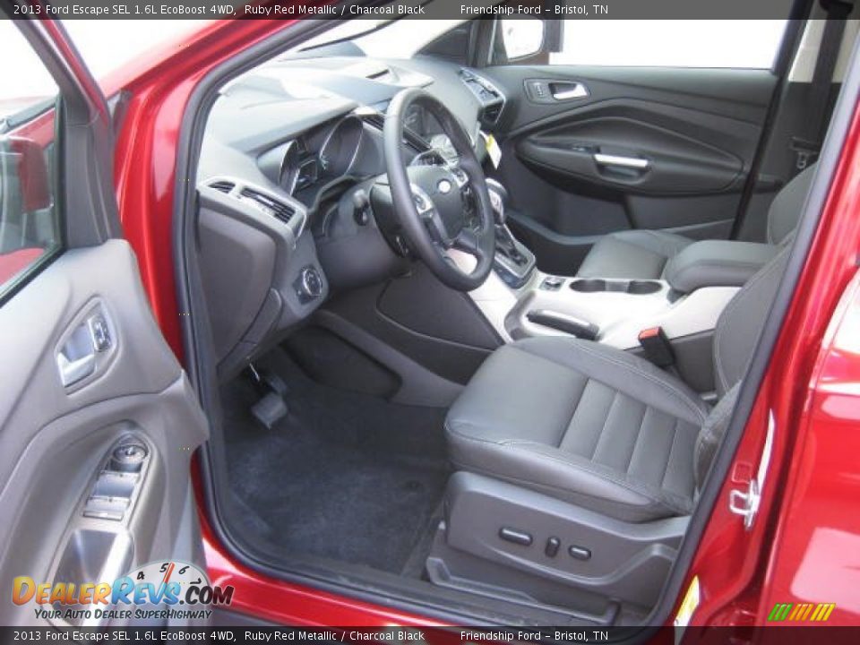 2013 Ford Escape SEL 1.6L EcoBoost 4WD Ruby Red Metallic / Charcoal Black Photo #11