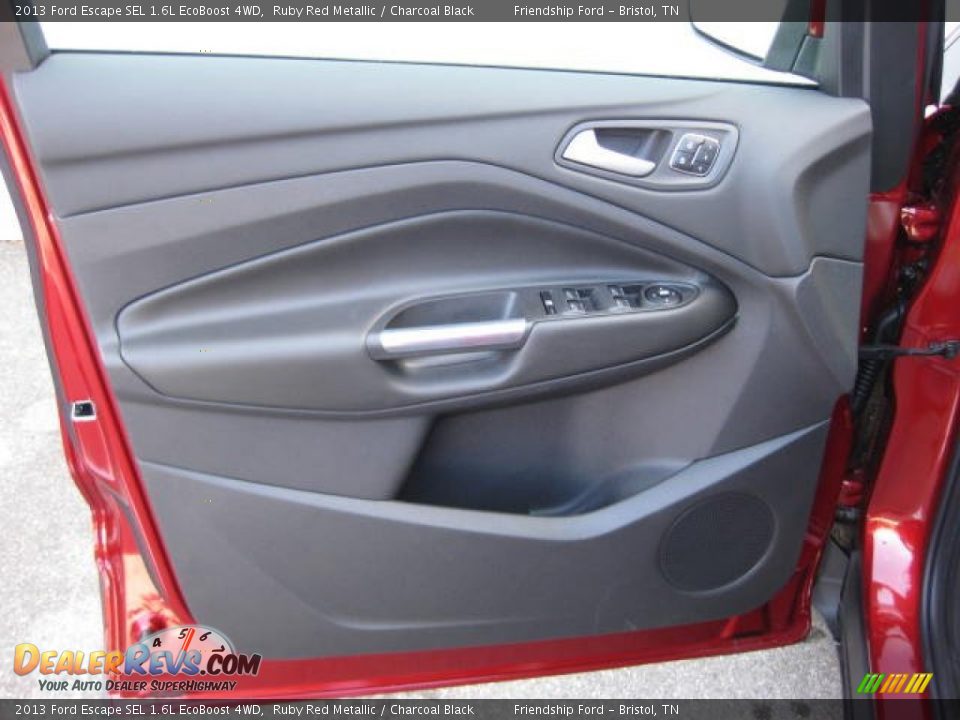 2013 Ford Escape SEL 1.6L EcoBoost 4WD Ruby Red Metallic / Charcoal Black Photo #13