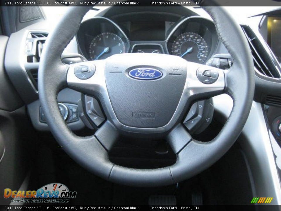 2013 Ford Escape SEL 1.6L EcoBoost 4WD Ruby Red Metallic / Charcoal Black Photo #23