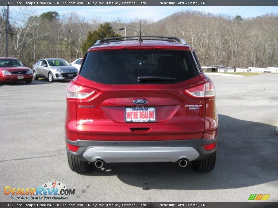2013 Ford Escape Titanium 2.0L EcoBoost 4WD Ruby Red Metallic / Charcoal Black Photo #8
