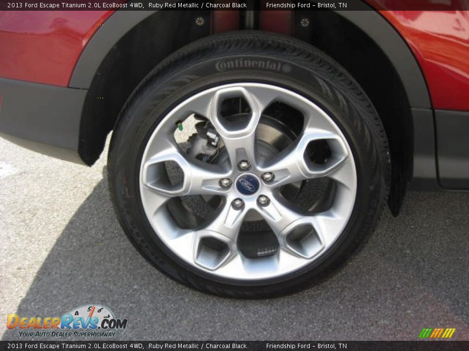 2013 Ford Escape Titanium 2.0L EcoBoost 4WD Ruby Red Metallic / Charcoal Black Photo #10