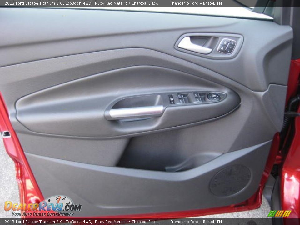 2013 Ford Escape Titanium 2.0L EcoBoost 4WD Ruby Red Metallic / Charcoal Black Photo #13