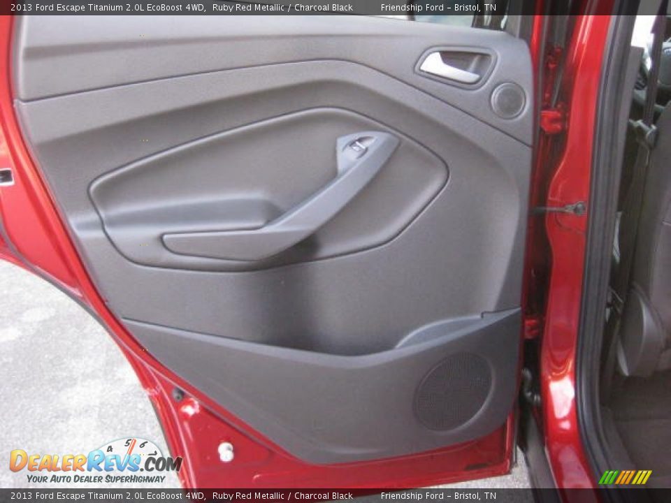 2013 Ford Escape Titanium 2.0L EcoBoost 4WD Ruby Red Metallic / Charcoal Black Photo #18
