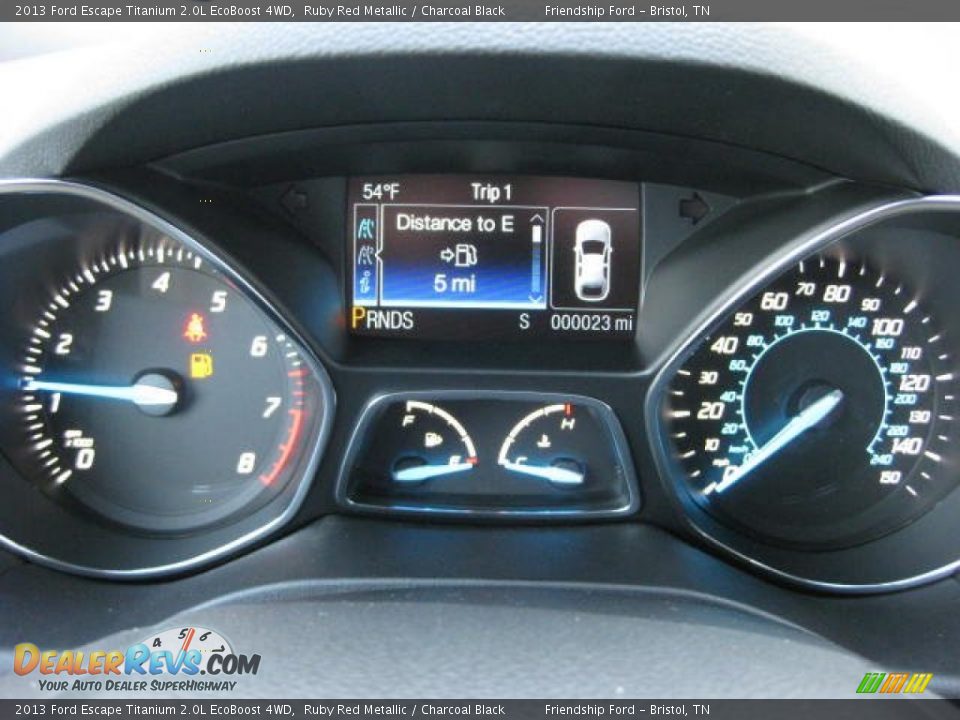 2013 Ford Escape Titanium 2.0L EcoBoost 4WD Ruby Red Metallic / Charcoal Black Photo #25
