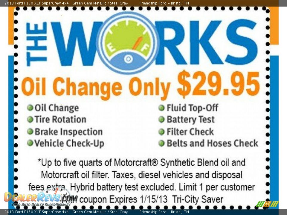 Dealer Info of 2013 Ford F150 XLT SuperCrew 4x4 Photo #2