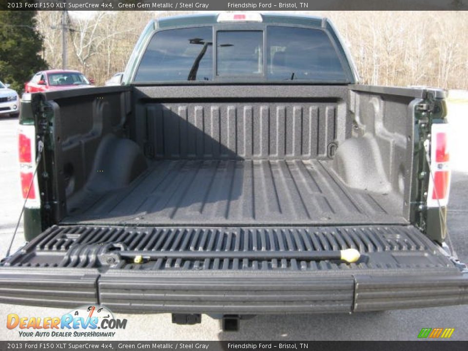 2013 Ford F150 XLT SuperCrew 4x4 Green Gem Metallic / Steel Gray Photo #10