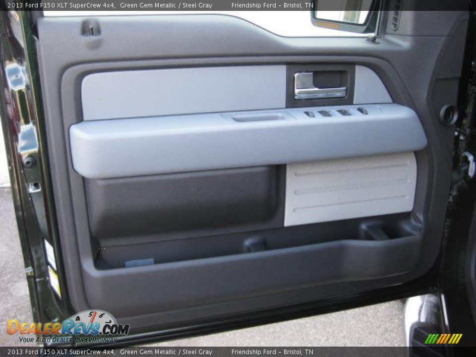 2013 Ford F150 XLT SuperCrew 4x4 Green Gem Metallic / Steel Gray Photo #16