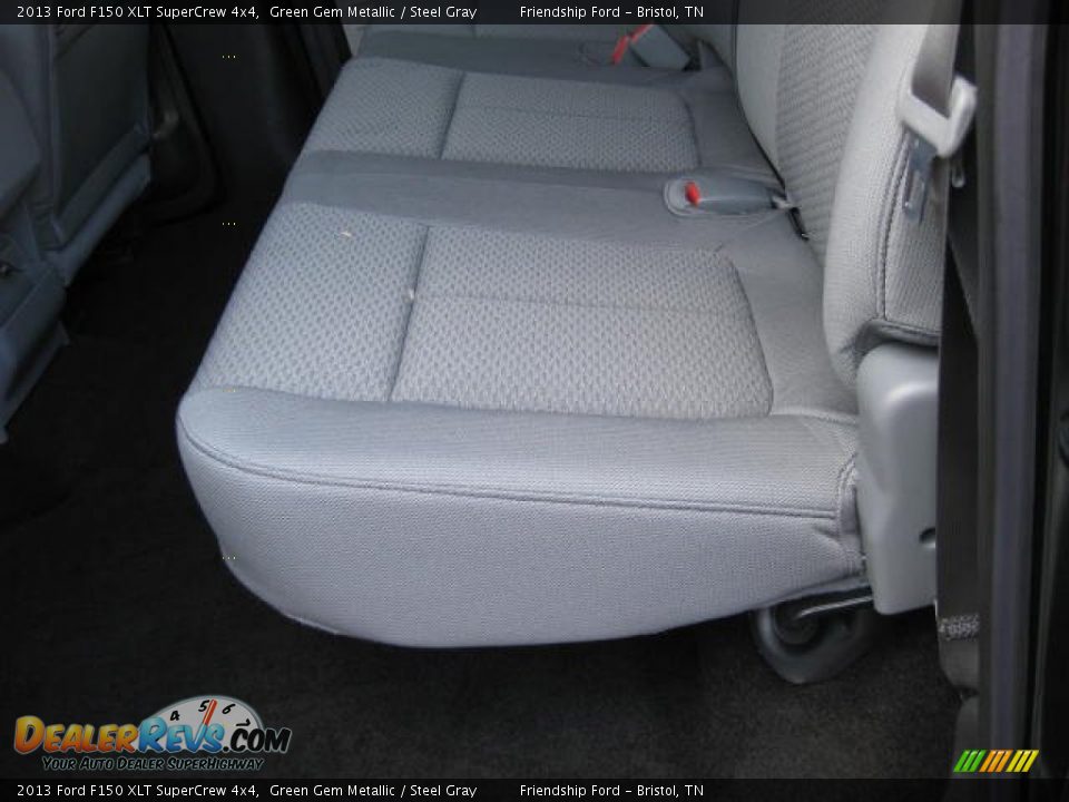 2013 Ford F150 XLT SuperCrew 4x4 Green Gem Metallic / Steel Gray Photo #20