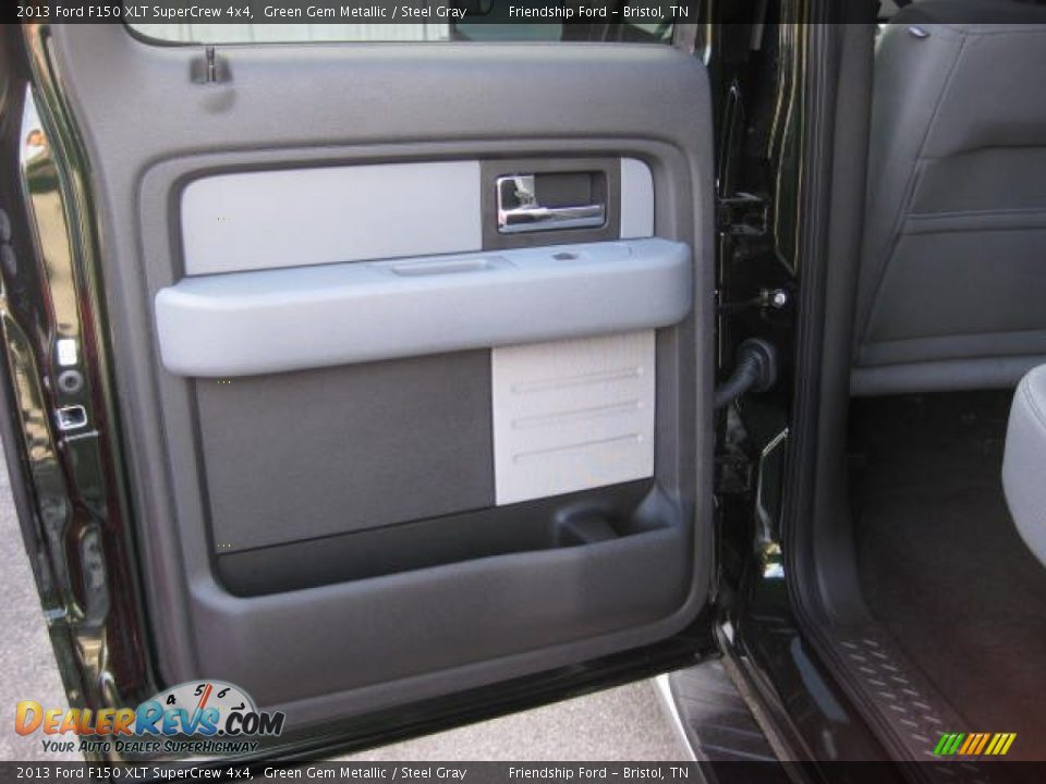 2013 Ford F150 XLT SuperCrew 4x4 Green Gem Metallic / Steel Gray Photo #21