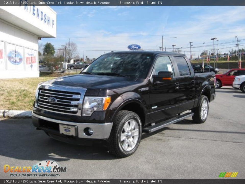 2013 Ford F150 Lariat SuperCrew 4x4 Kodiak Brown Metallic / Adobe Photo #3