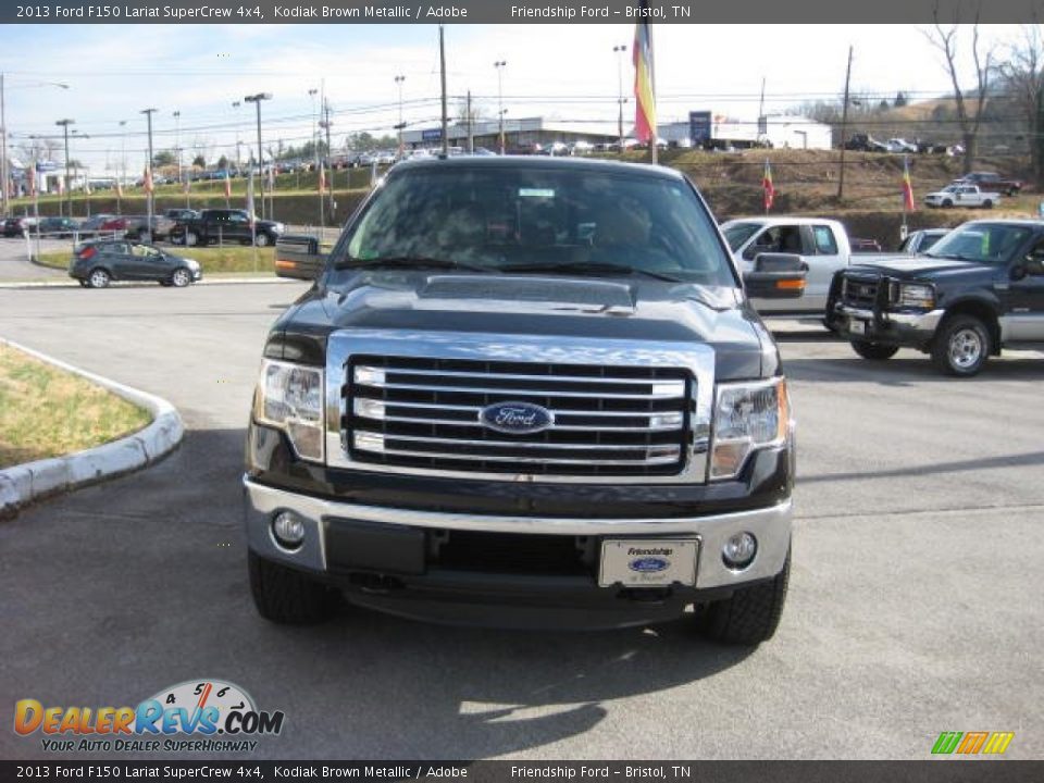 2013 Ford F150 Lariat SuperCrew 4x4 Kodiak Brown Metallic / Adobe Photo #4