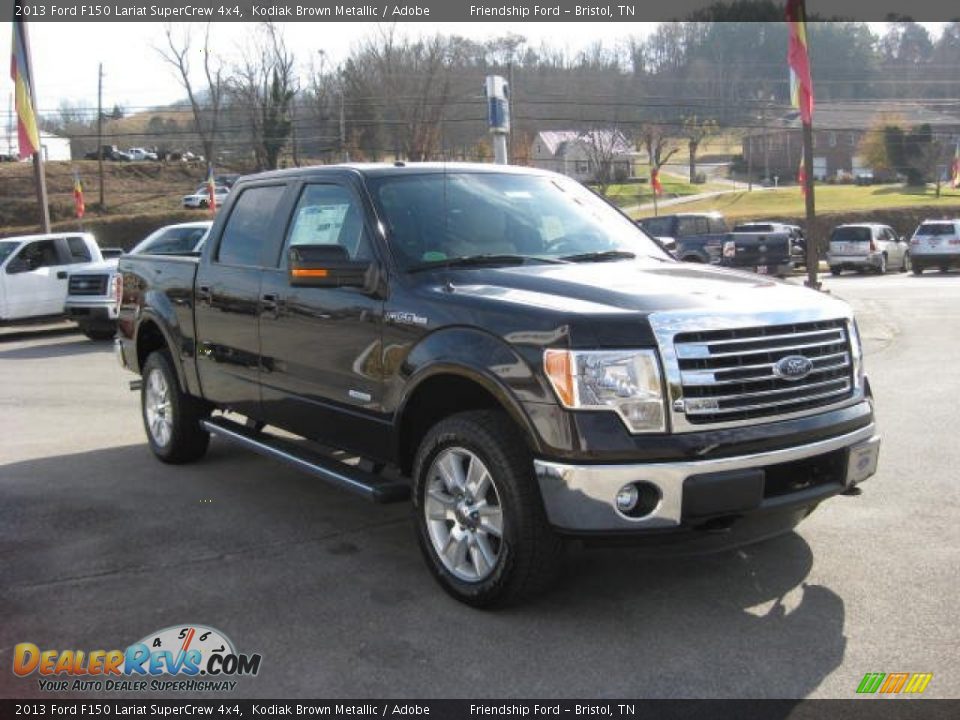 2013 Ford F150 Lariat SuperCrew 4x4 Kodiak Brown Metallic / Adobe Photo #5