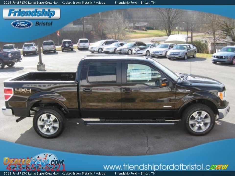 2013 Ford F150 Lariat SuperCrew 4x4 Kodiak Brown Metallic / Adobe Photo #6
