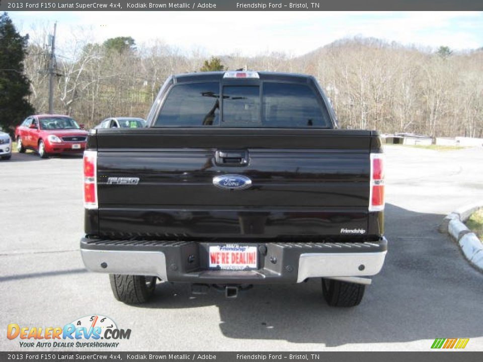 2013 Ford F150 Lariat SuperCrew 4x4 Kodiak Brown Metallic / Adobe Photo #8