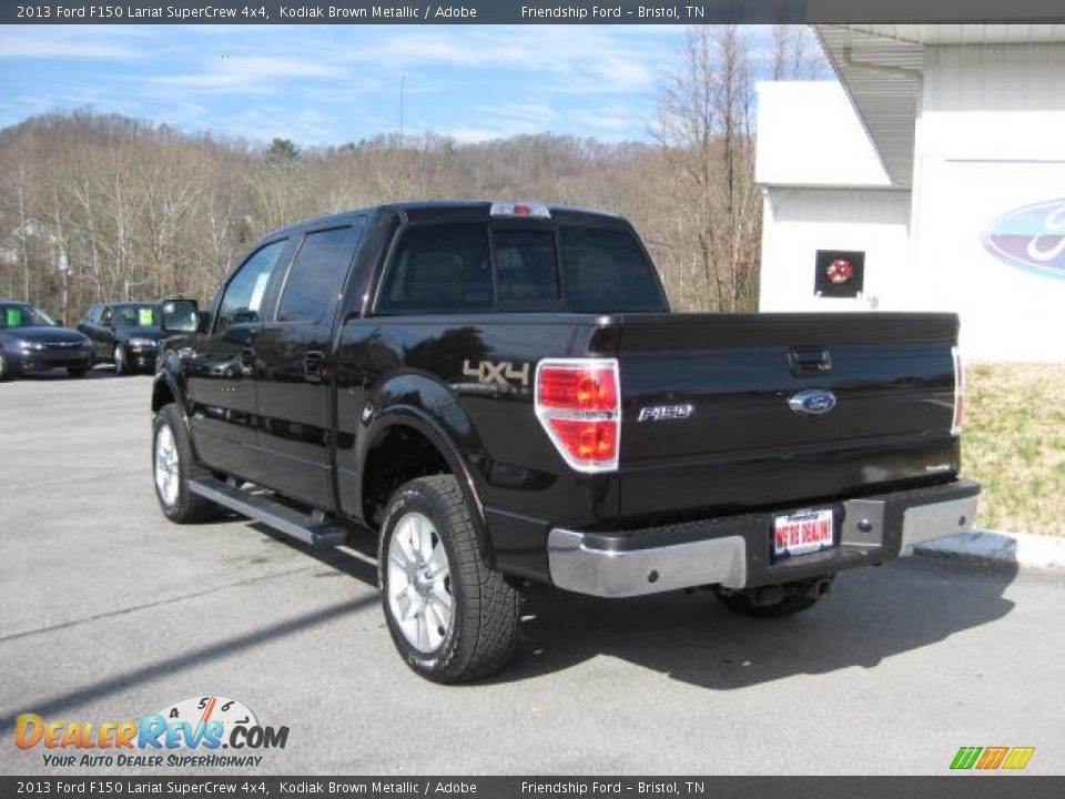 2013 Ford F150 Lariat SuperCrew 4x4 Kodiak Brown Metallic / Adobe Photo #9