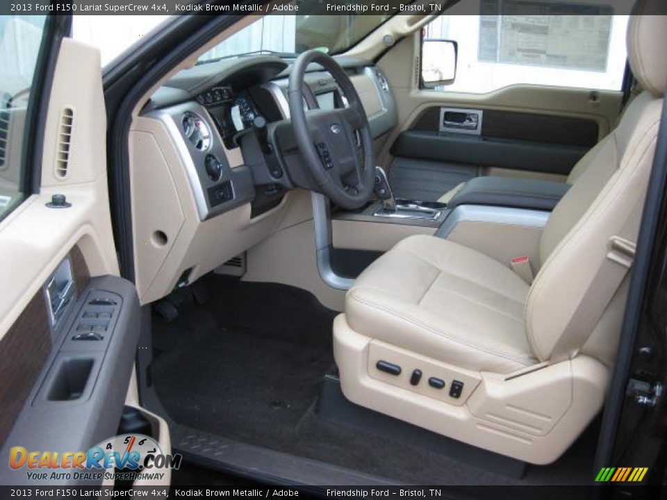 2013 Ford F150 Lariat SuperCrew 4x4 Kodiak Brown Metallic / Adobe Photo #12