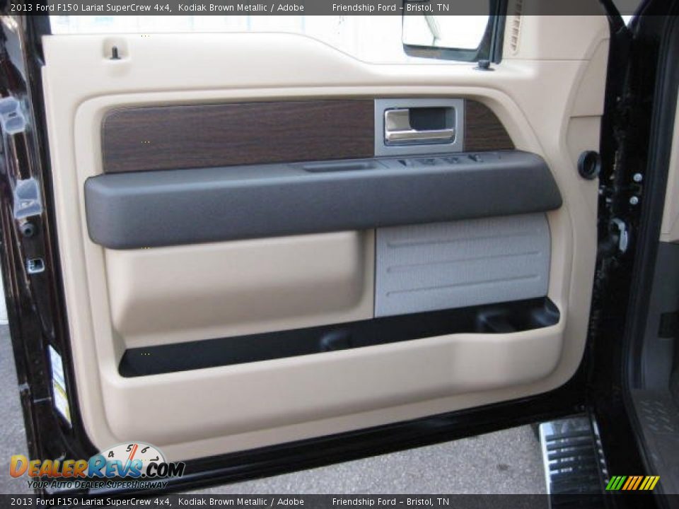2013 Ford F150 Lariat SuperCrew 4x4 Kodiak Brown Metallic / Adobe Photo #14
