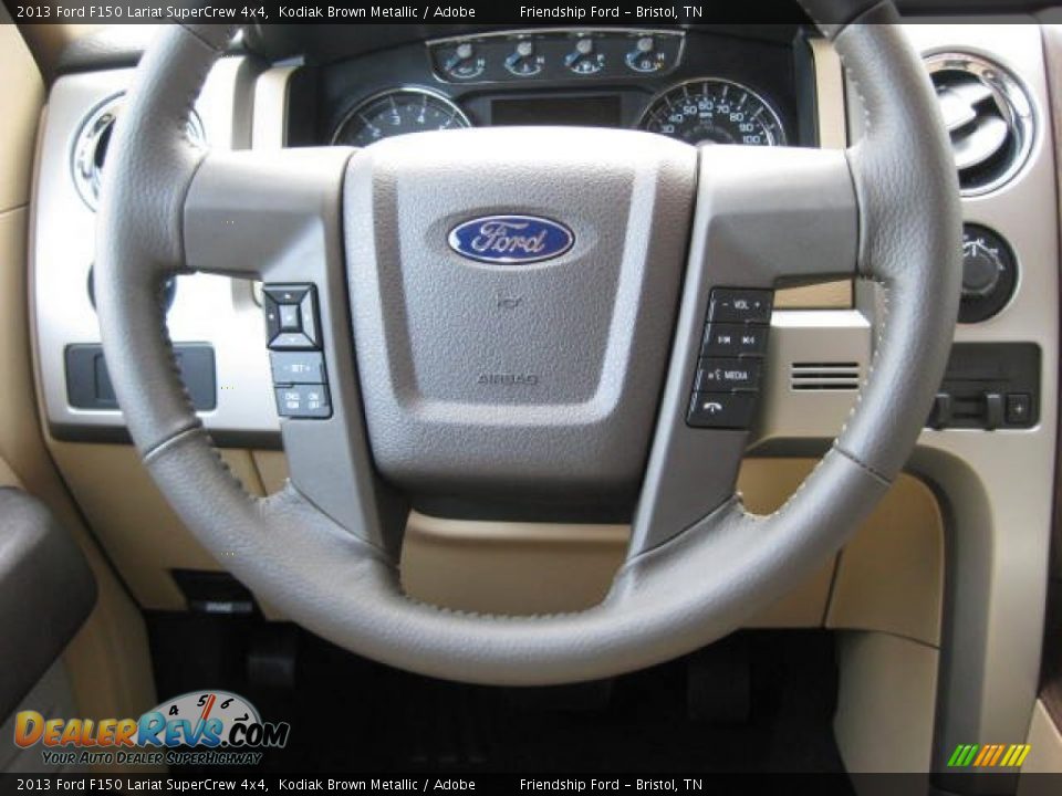 2013 Ford F150 Lariat SuperCrew 4x4 Kodiak Brown Metallic / Adobe Photo #26