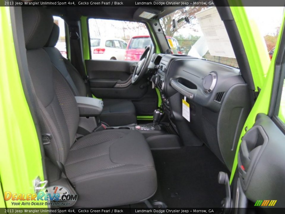 Black Interior - 2013 Jeep Wrangler Unlimited Sport 4x4 Photo #9