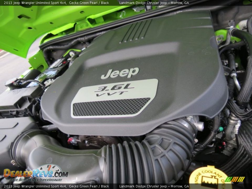 2013 Jeep Wrangler Unlimited Sport 4x4 3.6 Liter DOHC 24-Valve VVT Pentastar V6 Engine Photo #11