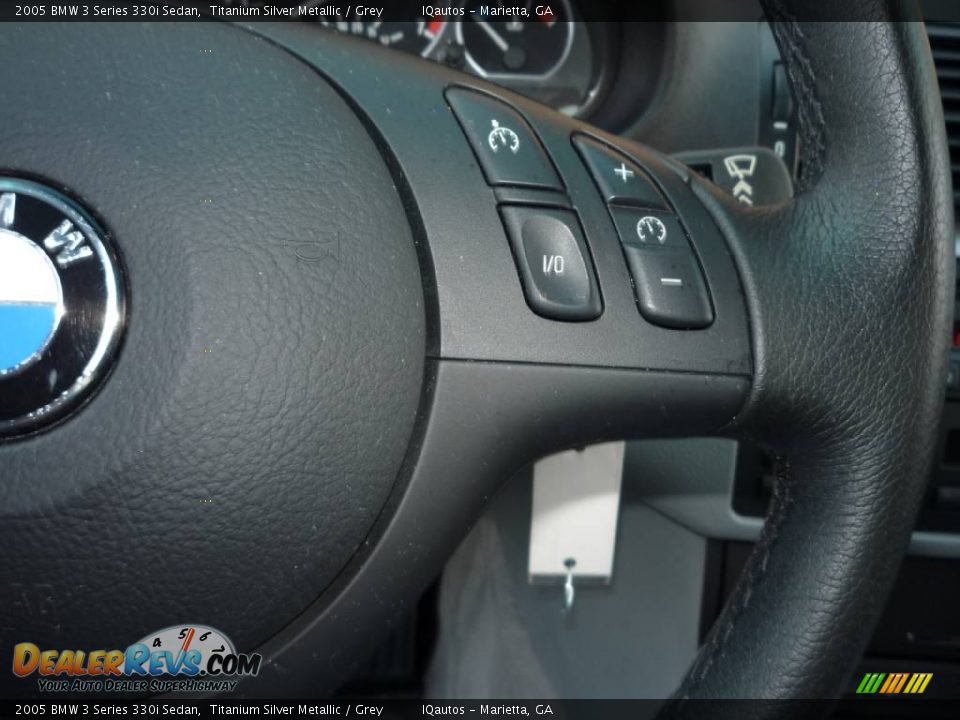 2005 BMW 3 Series 330i Sedan Titanium Silver Metallic / Grey Photo #19