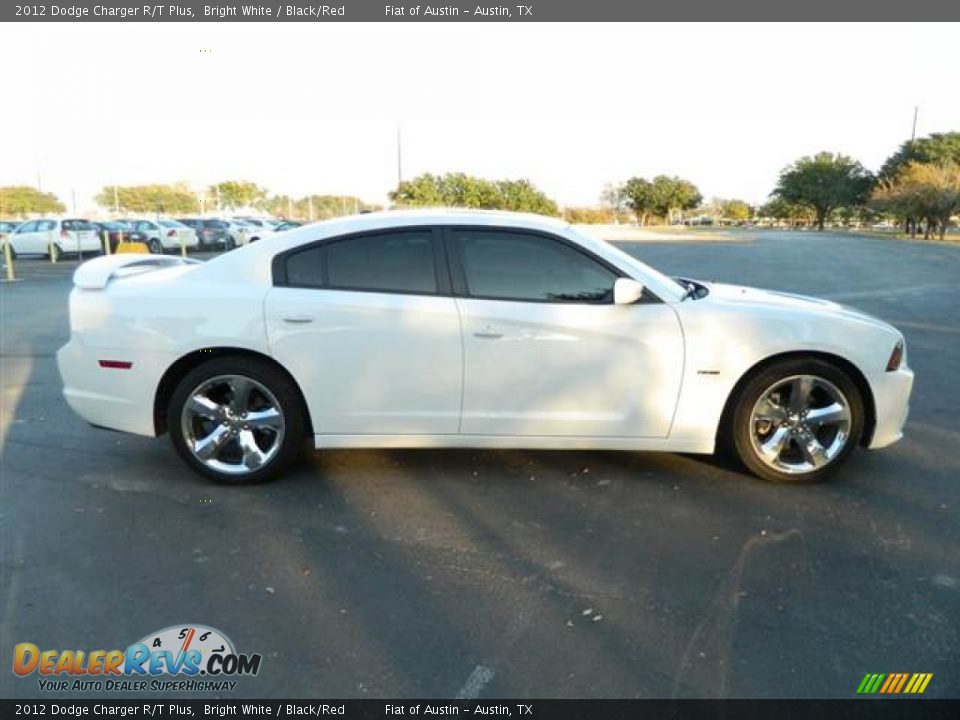 2012 Dodge Charger R/T Plus Bright White / Black/Red Photo #8